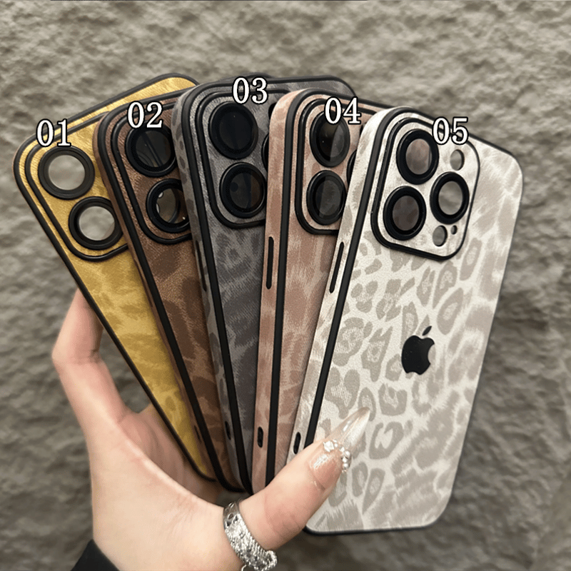 345」iphone16pro/16plus ケース 韓国 可愛い iphone ヒョウ 柄