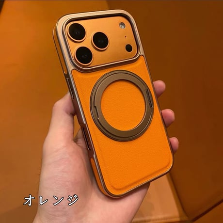 「457」iphone17pro/air ケース レザー iphoneスタンド付きケース magsafe対応