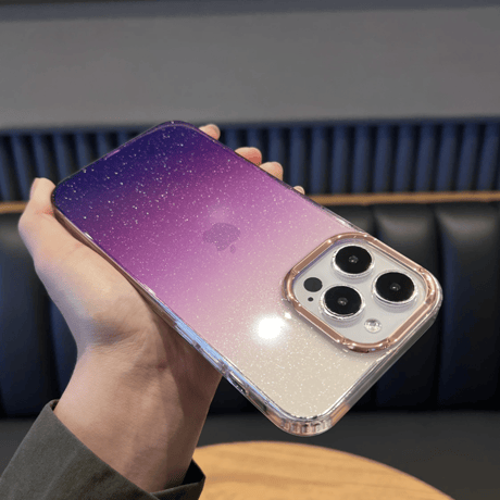 「126」キラキラ iphone17/16 ケース クリア iphone ケース グラデーション