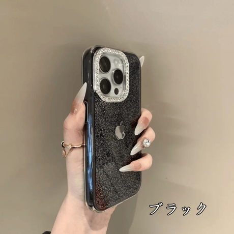 「373」キラキラ の iphone ケース ラメ 女子 iphone16pro/15 ケース 可愛い 韓国