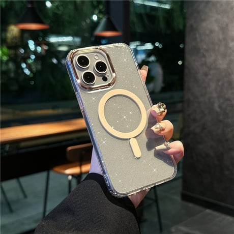 「245」iphone17/17pro magsafe 対応 ケース かわいい iphone16 クリアケース キラキラ