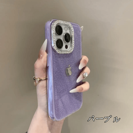 「373」キラキラ の iphone ケース ラメ 女子 iphone16pro/15 ケース 可愛い 韓国