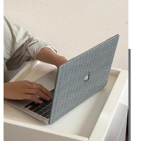 「186」macbook air ケース 13/14 インチ パソコン ケース おしゃれ 編み風