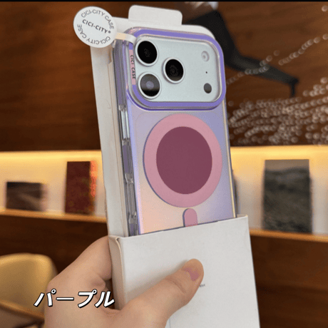 「529」マルチカラー iphoneケース 夏っぽい オーロラ magsafe スマホケース 韓国 かわいい