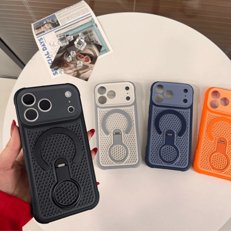 「516」iphoneケース 放熱 360度回転スタンド magsafe 対応 ケース おすすめ