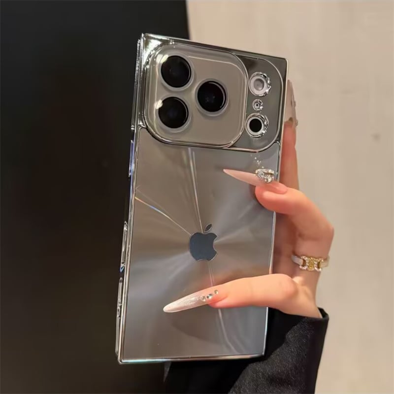 398」iphone17proケース スクエア型 iphone16pro/15/14 ケース