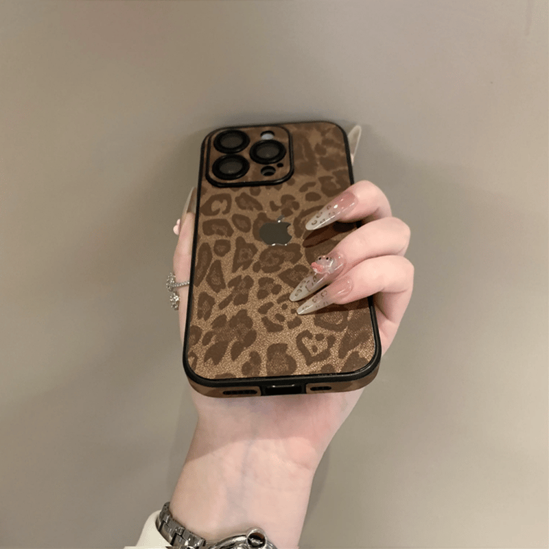 345」iphone16pro/16plus ケース 韓国 可愛い iphone ヒョウ 柄