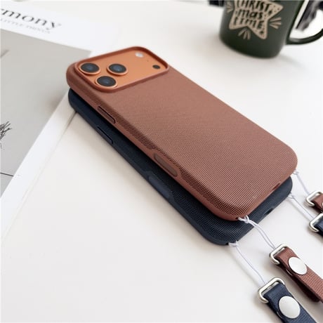 「469」iphoneテックウーブンケース ショルダー iphone17/17pro magsafe対応ケース 耐衝撃 人気