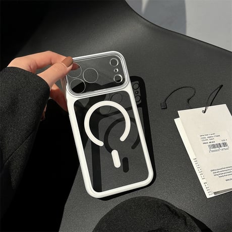 「485」Easoncase iphoneクリアケース iphone17pro/16proケース magsafe対応