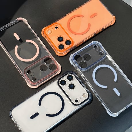 「497」Easoncase iphoneケース 耐衝撃 クリア magsafe対応ケース かわいい
