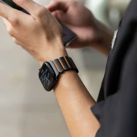 「533」apple watch チタン バンド series7/8/9/10/Ultra アップルウォッチバンド マグネット 高級 メンズ