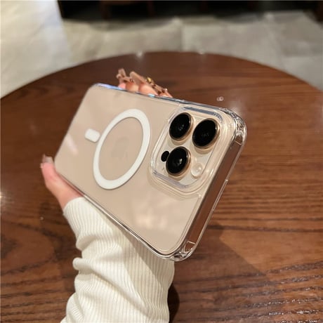 「395」magsafe クリア ケース iphone17/17pro ケース おしゃれ カメラコントロールカバー付き