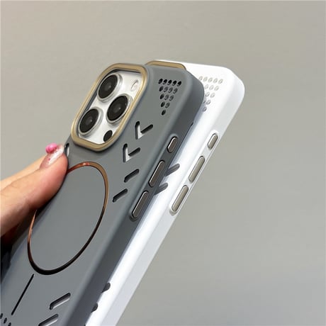 「421」iphone17/17pro ケース 放熱 magsafe ケース おしゃれ