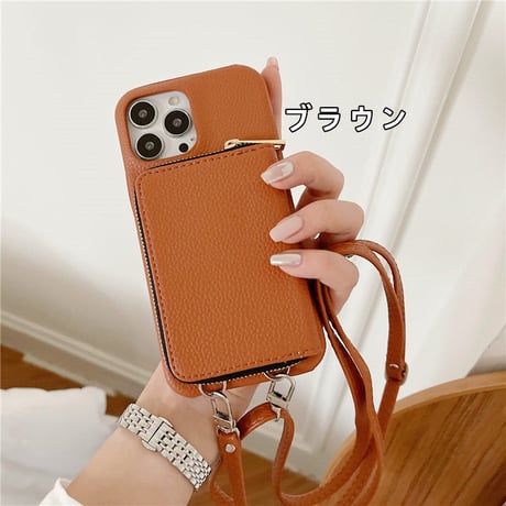 「083」iphone15/15pro ケース ショルダー おしゃれ iphone14 ケース 財布 代わり