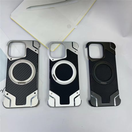 「263」マグセーフケース iphone15/14 ケース スタンド付き iphone カーボン ケース