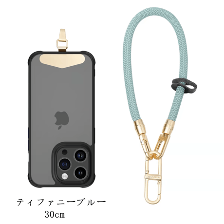 「152」iphone ショルダー ストラップ おしゃれ 全機種対応 スマホショルダー 紐 挟むだけ ホルダー＋ストラップ