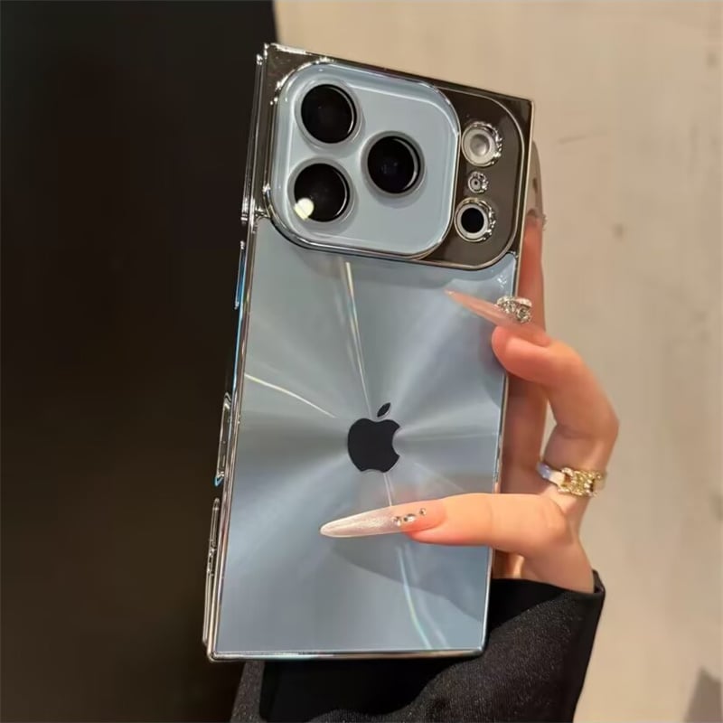 398」iphone17proケース スクエア型 iphone16pro/15/14 ケース