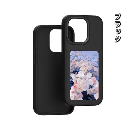 「375」アプリで自由にDIY！電子 ペーパー iphone ケース E-Inkディスプレイ搭載 iphone16/15 ケース