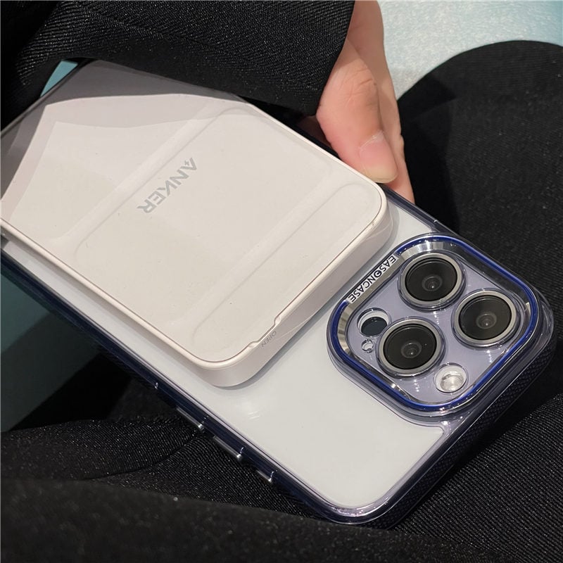 124」iphone15/14 クリアケース カメラ保護フィルム付き magsafe 対応