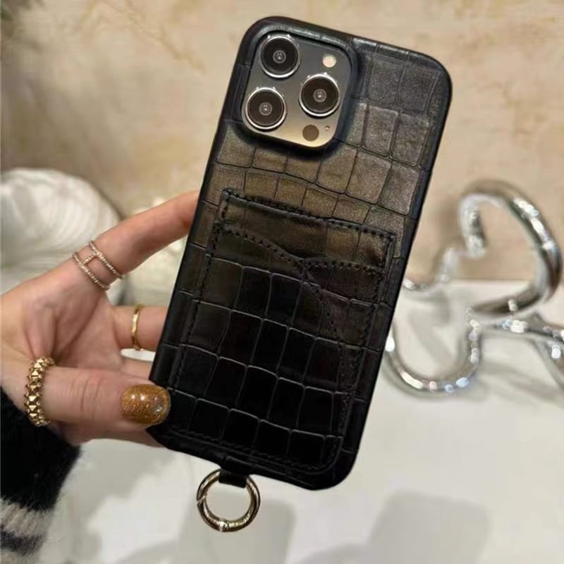 135」クロコダイル iphone15/14 ケース レザー iphone カード 収納 ケ 