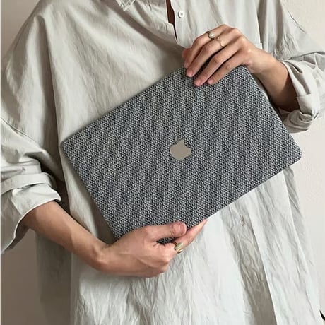 「186」macbook air ケース 13/14 インチ パソコン ケース おしゃれ 編み風