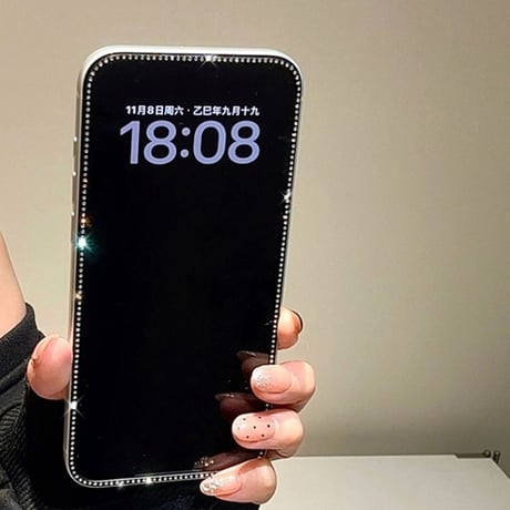 「532」iphone ガラスフィルム キラキラ 高透明フィルム＋ のぞき見防止フィルム ２点セット