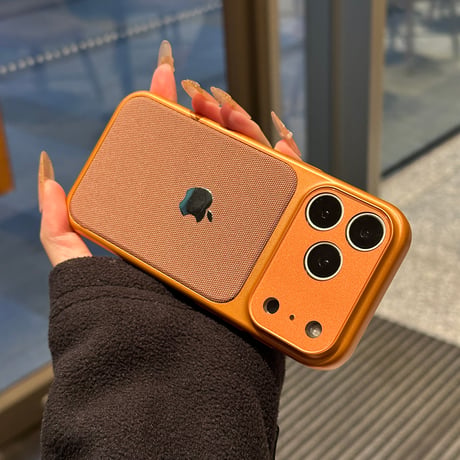 「490」magsafe対応 iphone17pro/16/15ケース カメラ保護 ファインウーブンケース