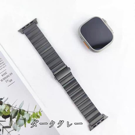 「169」アップル ウォッチ バンド メンズ おしゃれ apple watch チタン バンド