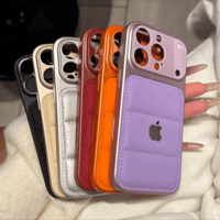 「488」ダウン ジャケット 風 iphone ケース 流行り iphone17/16 ケース おしゃれ カップル