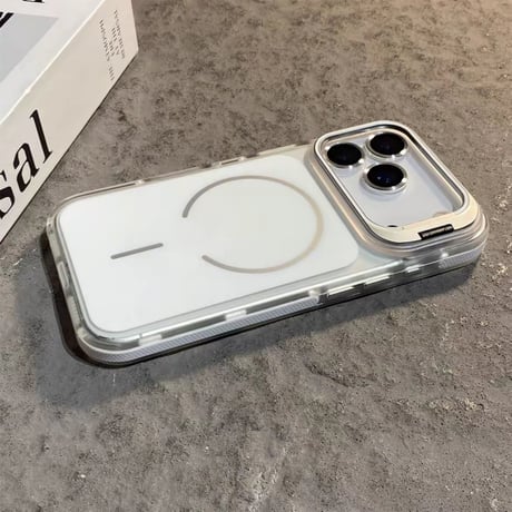 「523」magsafeケース カメラスタンド iphone お 揃い ケース シンプル おしゃれ