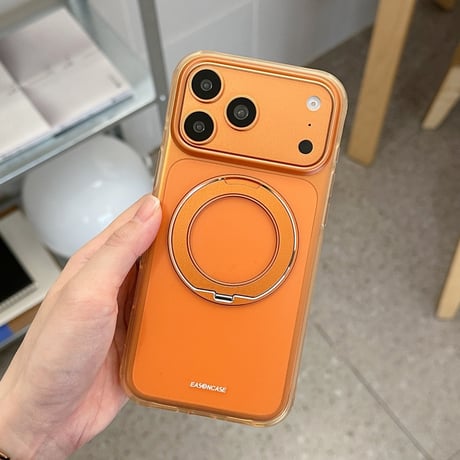 「512」Easoncase iphoneケース バイカラー かわいい iphone17pro/16proケース マグスタンド