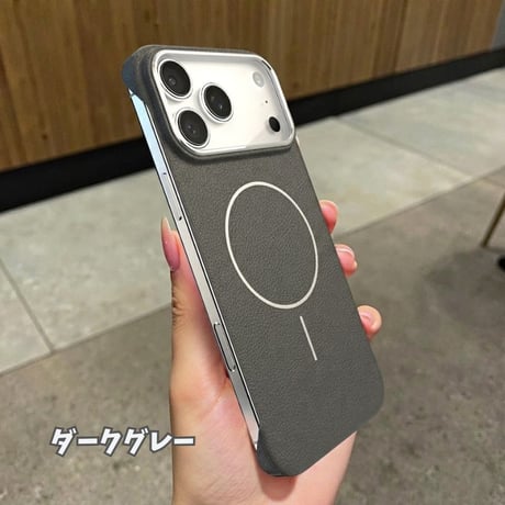 「507」iphone フレーム レス ケース  薄い 軽い magsafeケース 汗・指紋対策