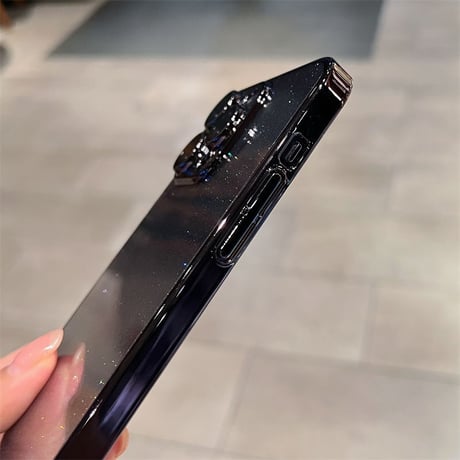 「065」メタリック iphone17/16pro ケース キラキラ カメラ保護 iphone15pro/14 ケース 透明 可愛い