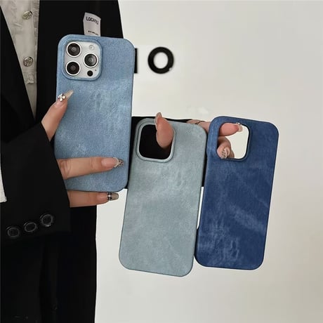 「378」iphoneケース デニム iphone16/16pro ケース シンプル おしゃれ