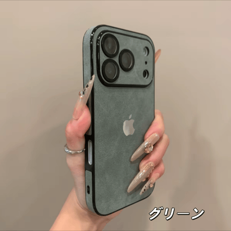 「499」カメラフィルム付き iphone13~17シリーズ対応 スエード風ケース おしゃれ