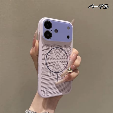「534」カメラ保護 iphone17/16/15 ケース 放熱 iphoneケース magsafe 対応