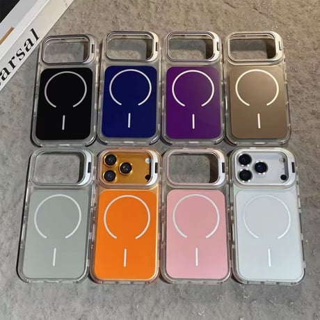 「523」magsafeケース カメラスタンド iphone お 揃い ケース シンプル おしゃれ
