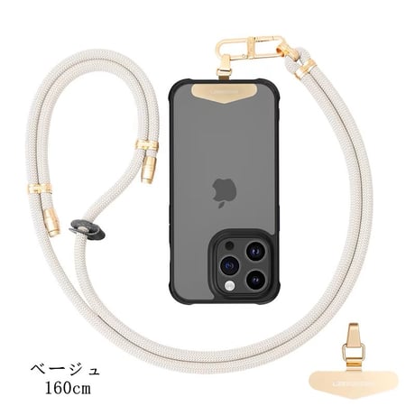 「152」iphone ショルダー ストラップ おしゃれ 全機種対応 スマホショルダー 紐 挟むだけ ホルダー＋ストラップ