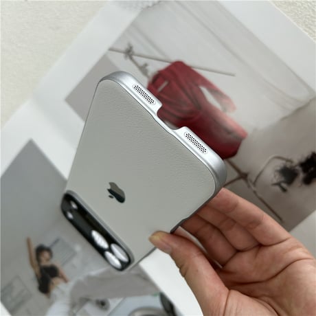 「447」iphone17/17pro レザーケース 放熱 スマホケース シンプル かわいい