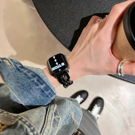 「171」アップル ウォッチ バンド チェーン apple watch バンド おしゃれ