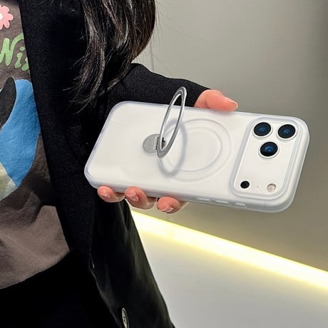 「439」Easoncase iphone18pro/18promax/17pro ケース マット クリア マグセーフケース