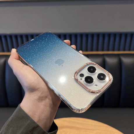 「126」キラキラ iphone17/16 ケース クリア iphone ケース グラデーション
