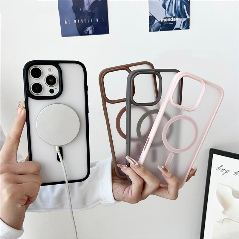 325」magsafeケース iphone ケース 半 透明 マット iphone16/16