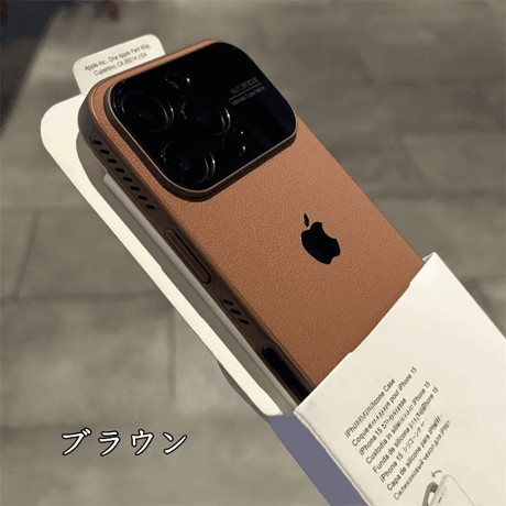 「447」iphone17/17pro レザーケース 放熱 スマホケース シンプル かわいい