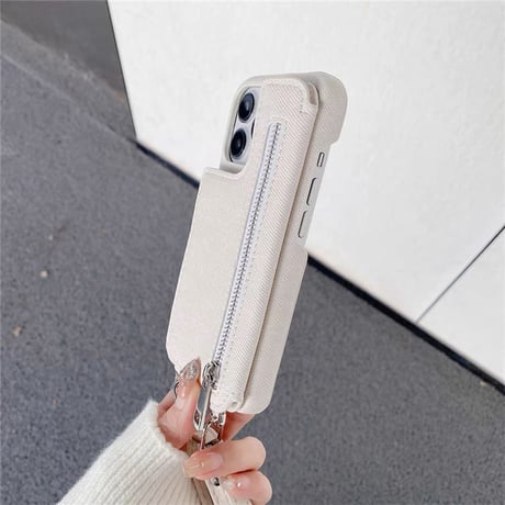 「350」デニム iphone16/16pro 携帯 ケース ショルダー おしゃれ iphone ケース カード 収納 背面
