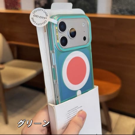 「529」マルチカラー iphoneケース 夏っぽい オーロラ magsafe スマホケース 韓国 かわいい