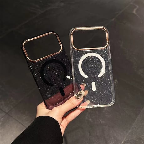 「245」iphone17/17pro magsafe 対応 ケース かわいい iphone16 クリアケース キラキラ
