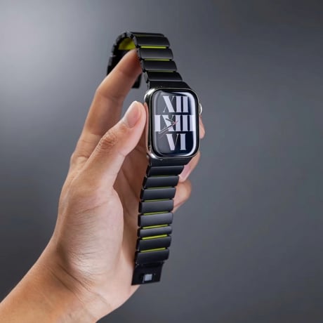 「533」apple watch チタン バンド series7/8/9/10/Ultra アップルウォッチバンド マグネット 高級 メンズ