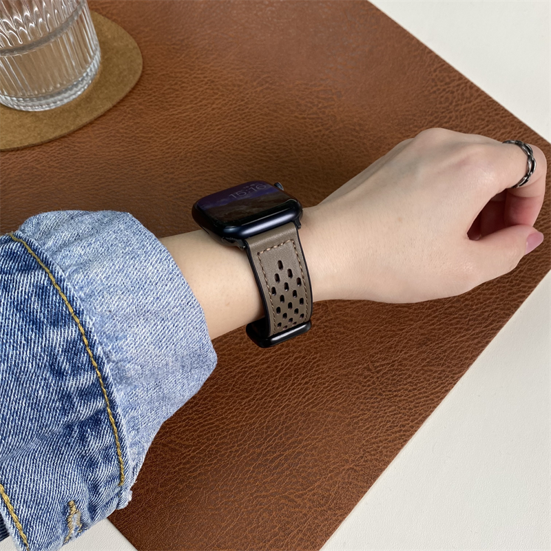 45mm Apple Watch クリア＋ローズゴールド ケースバンド ベルト 216  