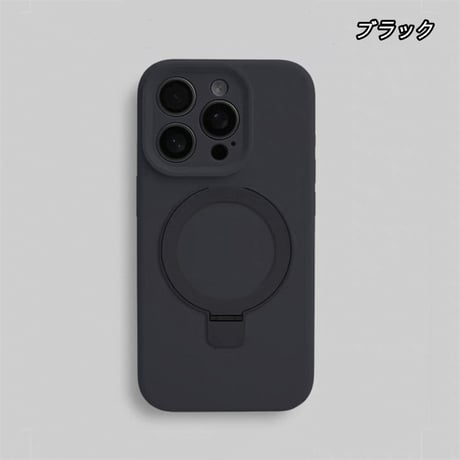 「510」iphoneケース リキッドシリコン iphone17pro/16proケース magsafe スタンド